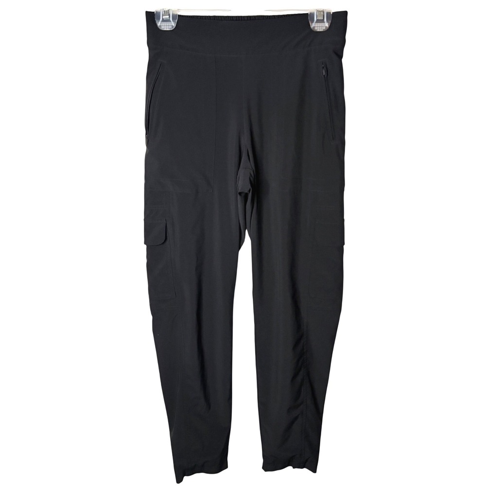 Athleta Chelsea Lined Cargo Pants Women 2 Black Athletic Outdoor Pockets